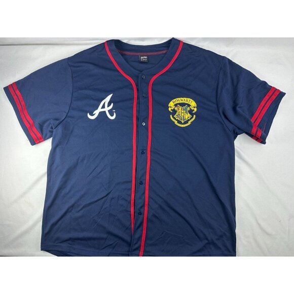 Atlanta Braves Truist Park Exclusive Harry Potter Jersey Size Large XXL Button - Picture 1 of 4